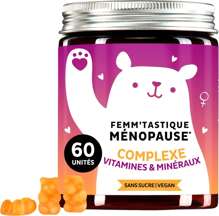 Femmtastique gummies ménopause acide hyaluronique vitamines