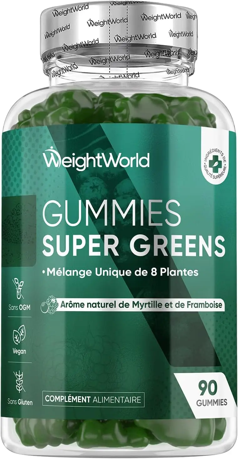 WeightWorld Super Greens Gummies vegan chlorophylle